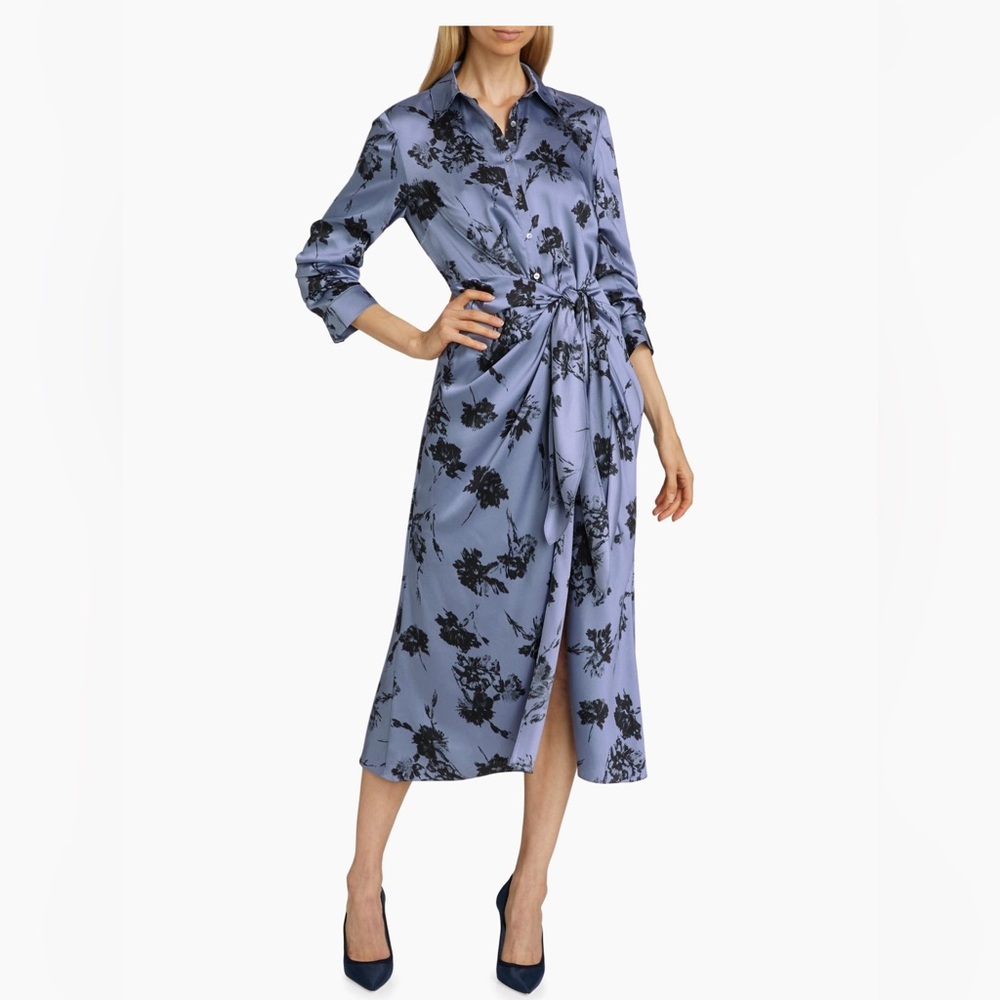 Cinq a Sept Floral Blue Dress